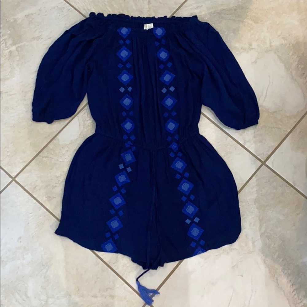 Blue romper